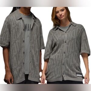 Jordan by A Ma Maniere knitted crochet shirt size Small Streetwear
